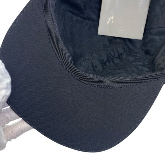 Dior Cap Hat Ribbon Logo Wool Black main image 8